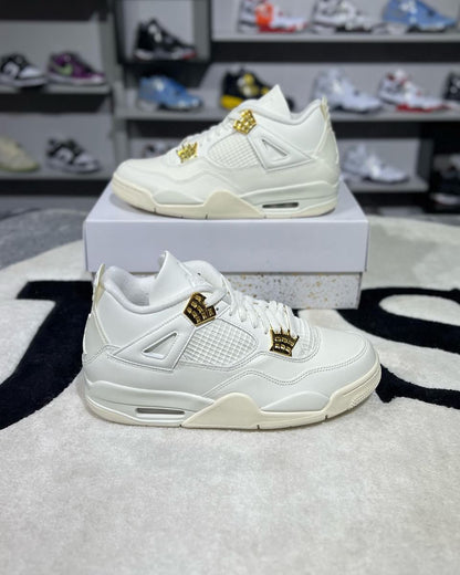 JORDAN RETRO 4 METALLIC GOLD