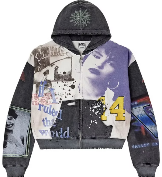 Vale Forever Noise Zip Up 'Dark Graphic'