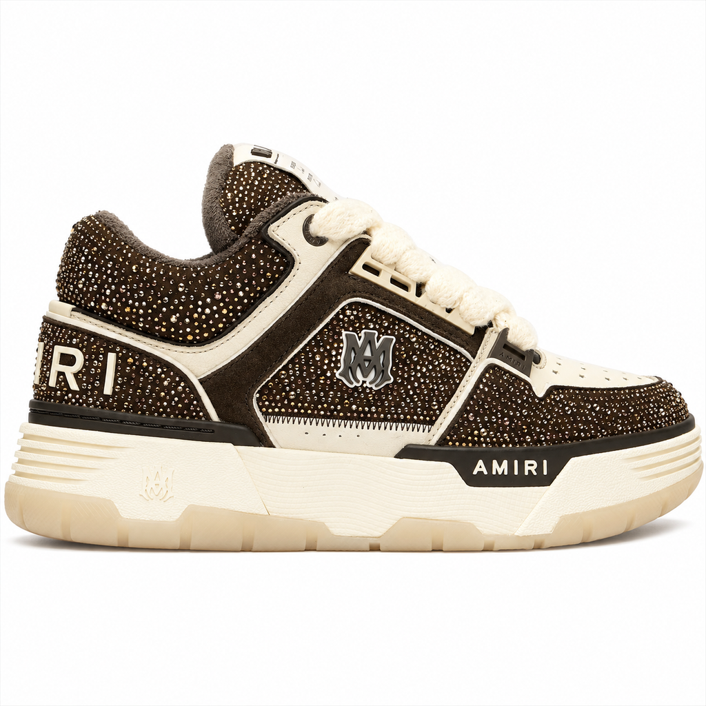 Amiri Crystal MA-1 Sneakers Brown/Beige