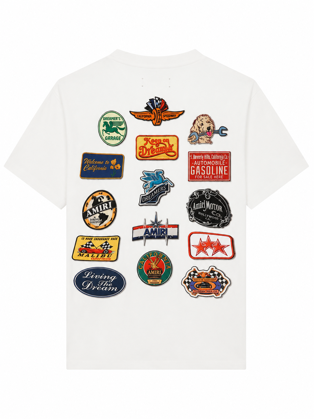 Amiri Station Patch Tee White