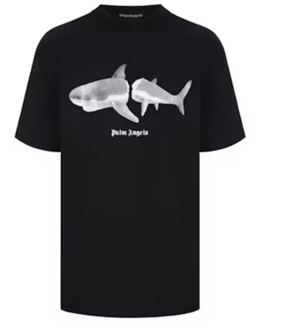 Palm Angels Shark T-Shirt Black/White