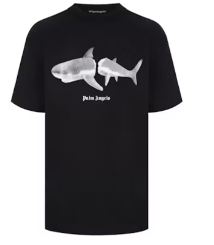 Palm Angels Shark T-Shirt Black/White