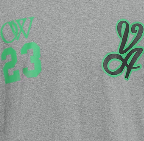 Off-White  Green  / Grey
