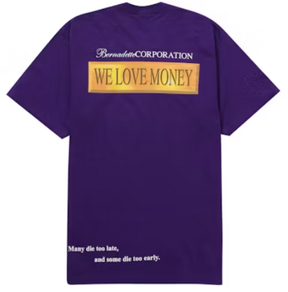 Supreme Bernadette Corporation Money Tee Purple