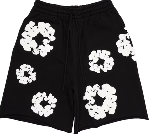 Denim Tears The Cotton Wreath Shorts Black
