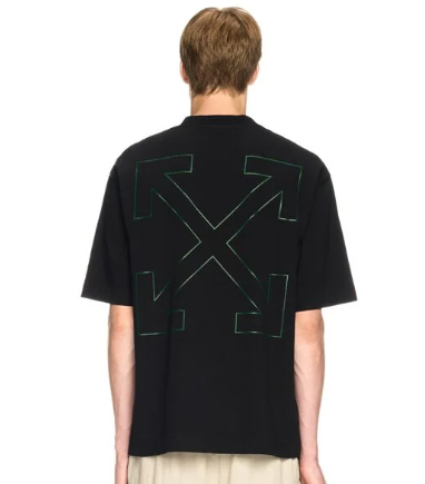 OFF-WHITE Banknote Arrow Ska SS Tee Black/Ca