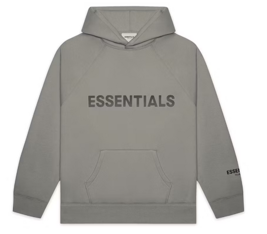 Fear of God Essentials Pullover Hoodie Applique Logo Cement