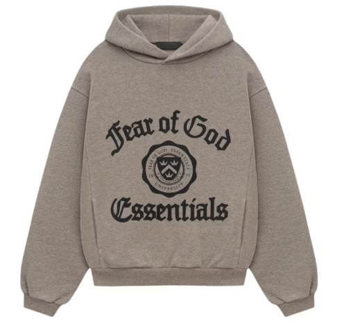 Fear of God Essentials Heavy Fleece Vintage Shrunken Hoodie Heather Gray