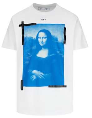 OFF-WHITE Slim Fit Mona Lisa Print T-shirt White