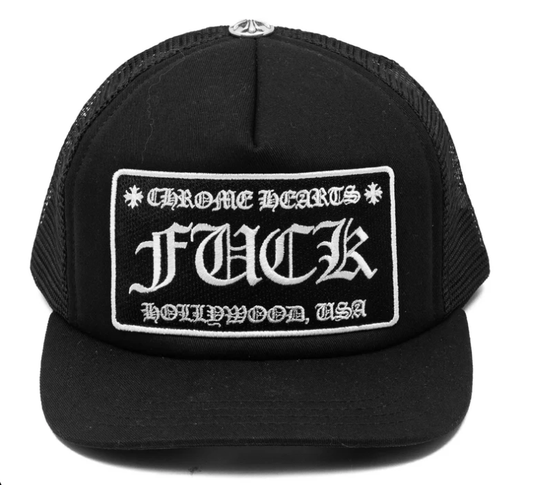 Chrome Hearts FUCK Hollywood Trucker Hat