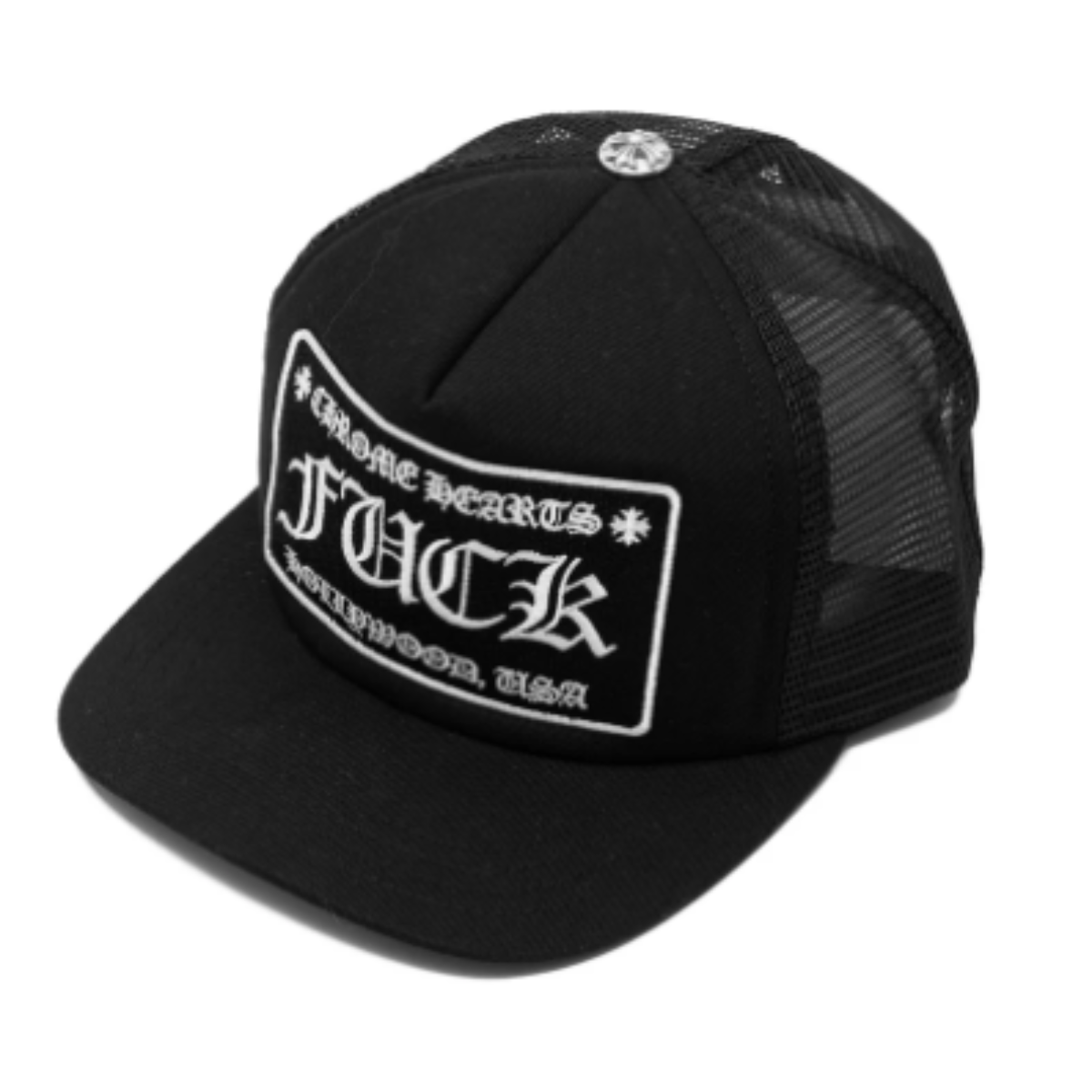 Chrome Hearts FUCK Hollywood Trucker Hat