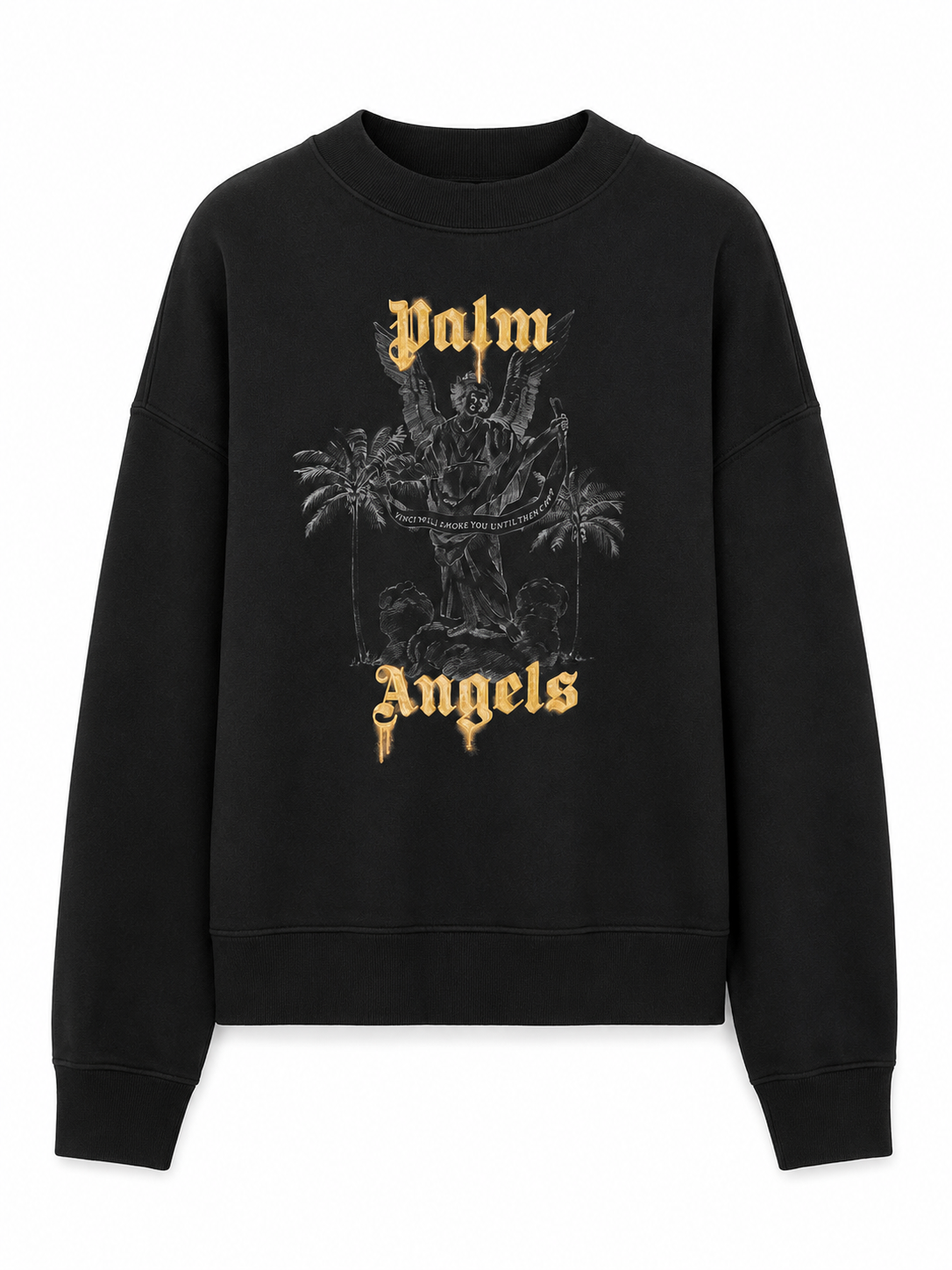 Palm Angels Palms Pencil Crew Sudadera Black
