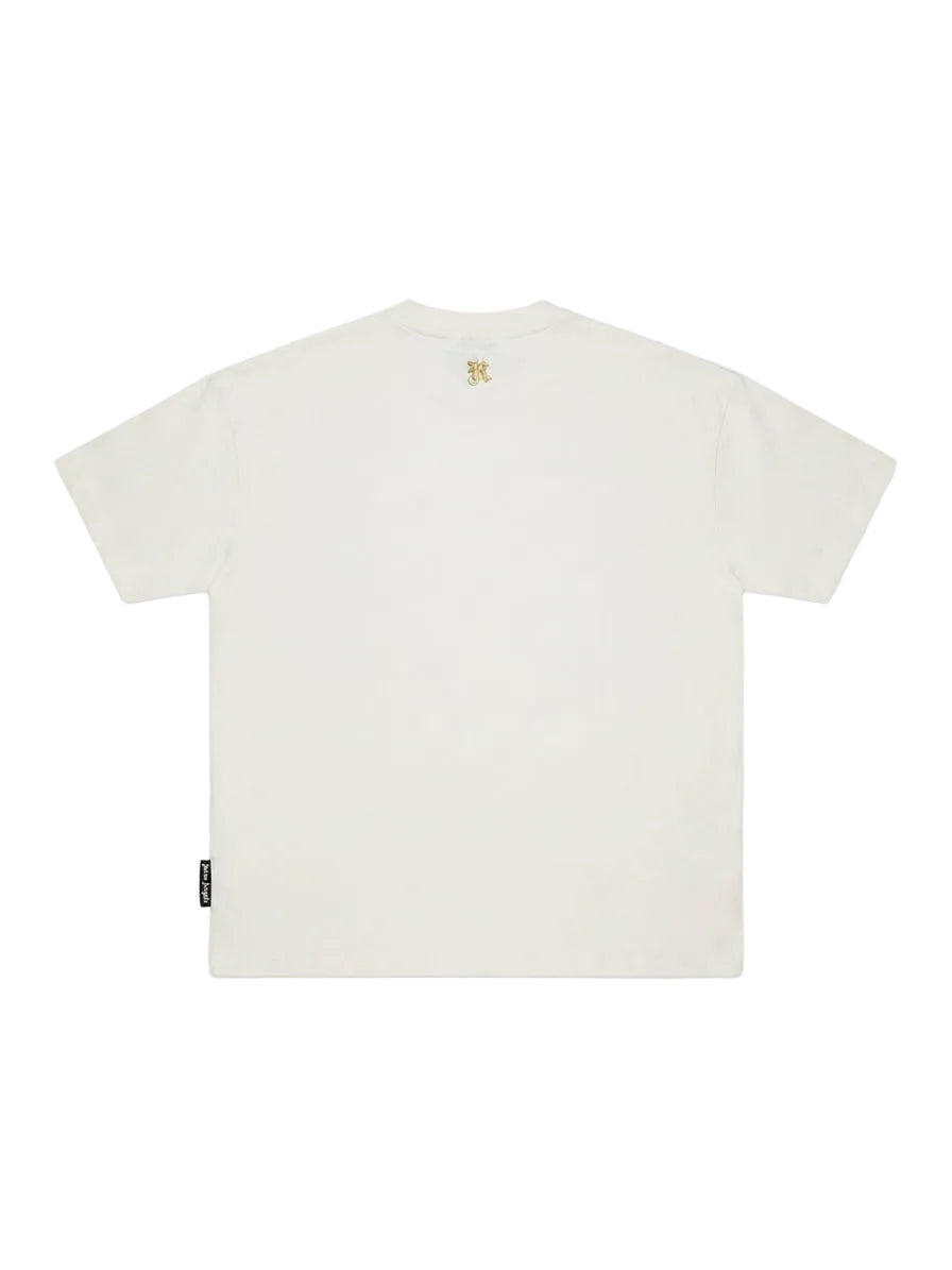 Palm Angels Burning Monogram Tee Black/Gold