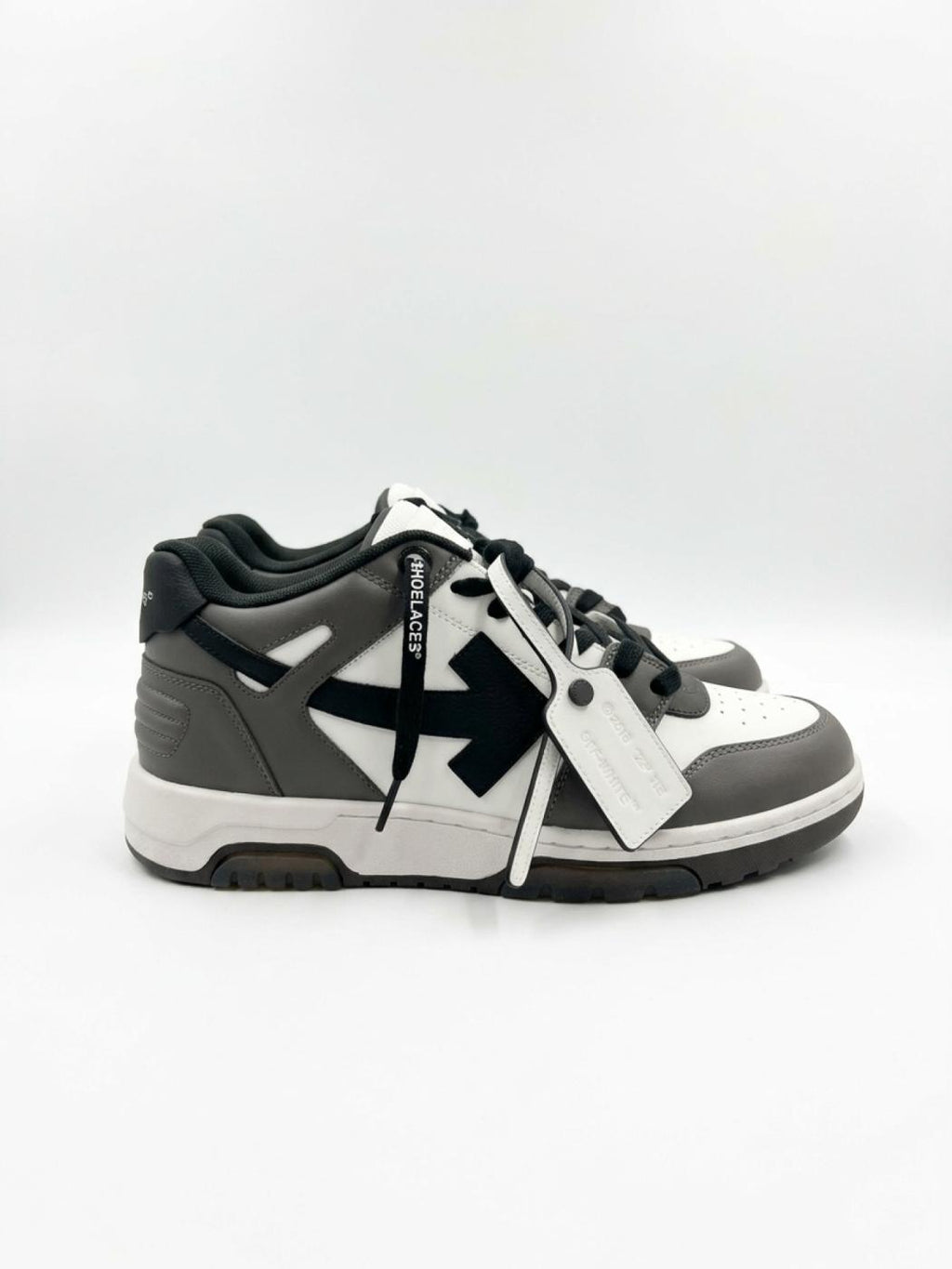 Off-White Out Of Office OOO Low Tops Dark Gray Black