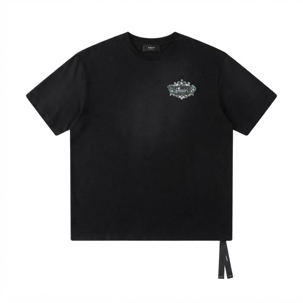 Amiri Black Chateau Crest Oversized T-shirt Amiri Back