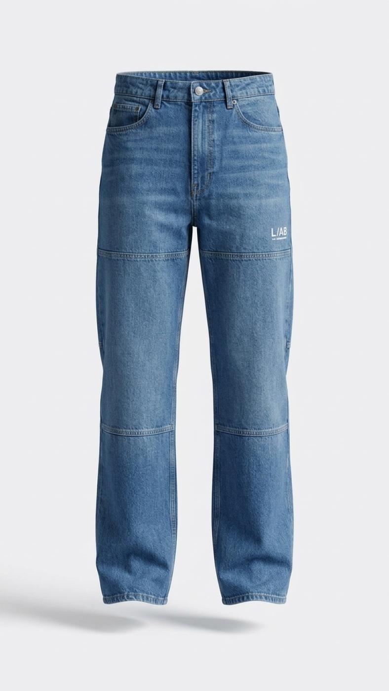 Off-White L/AB Diagonal Carpenter Jeans Steel Indigo