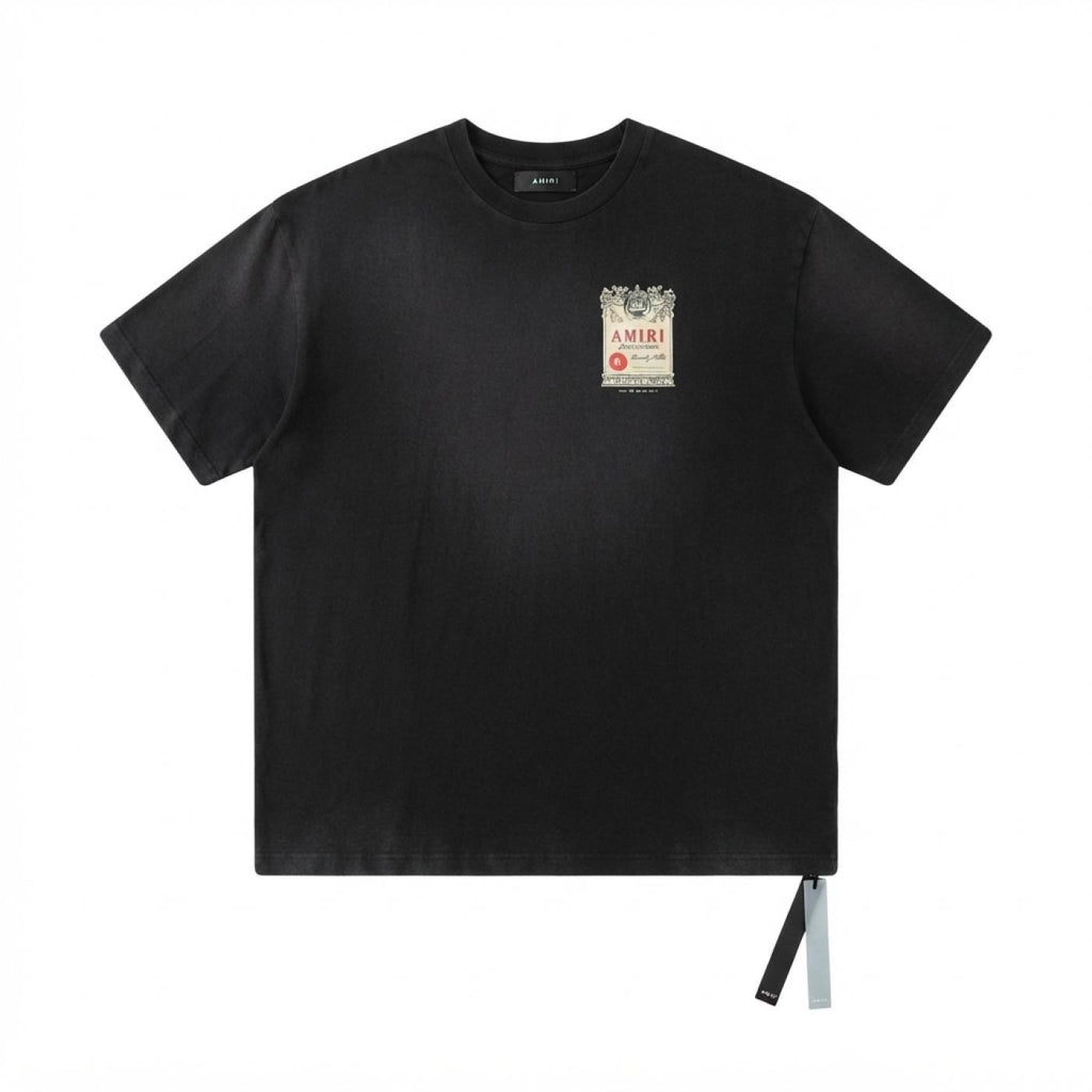 Amiri Black Chateau Stamp T-Shirt Black