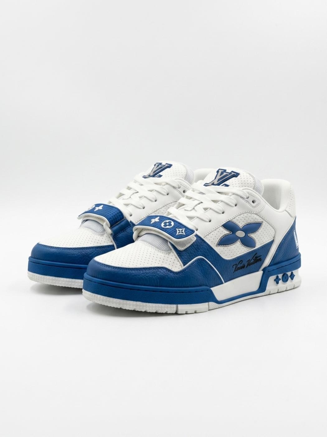 Louis Vuitton | Trainer Calfskin Blue White | 7.5 UK (41.5 EUR)