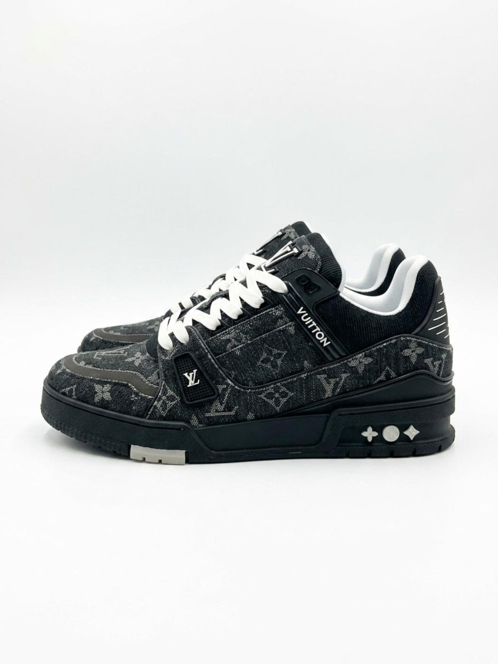 Louis Vuitton | LV Trainer Sneaker Denim Black Grey | 6.5 UK (40.5 EUR)