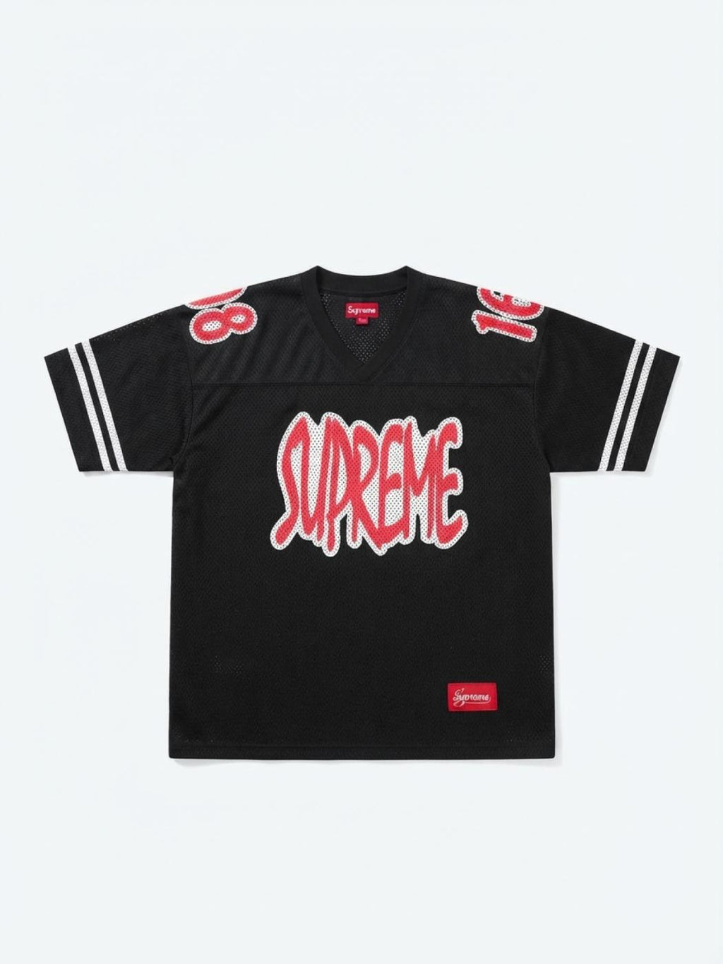 Supreme Reflective Football Jersey Black