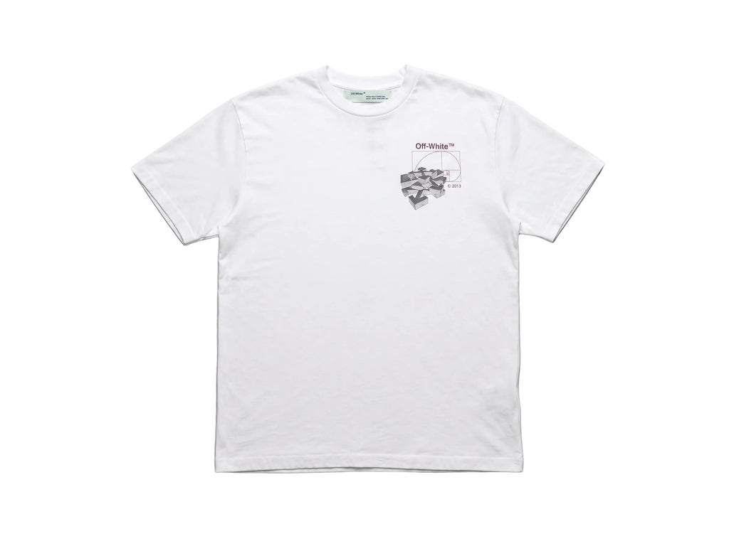 Off-White Virgil Abloh Golden Ratio S/S Over Tee White/Multicolor