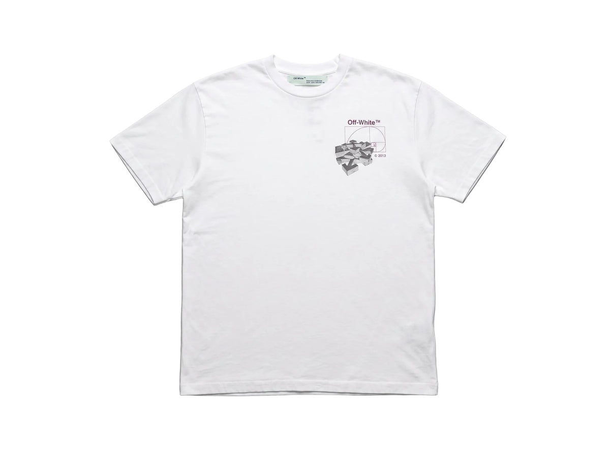 Off-White Virgil Abloh Golden Ratio S/S Over Tee White/Multicolor