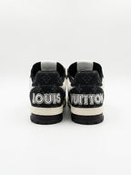 Louis Vuitton | LV Trainer Velcro Strap Monogram Denim Black White | 6.5 UK (40.5 EUR)