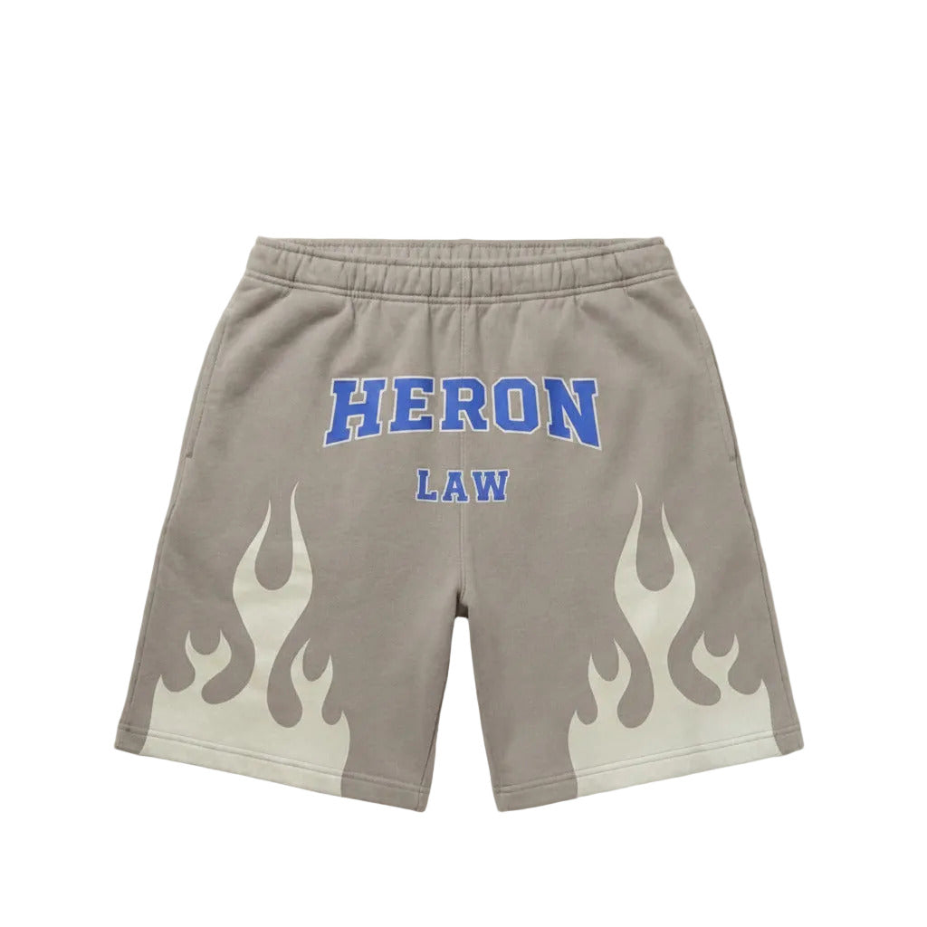 Heron Preston Heron Law Flames Sweatshorts Grey/White