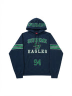 Supreme Rhinestone Eagle Hooded Sweatshirt Navy