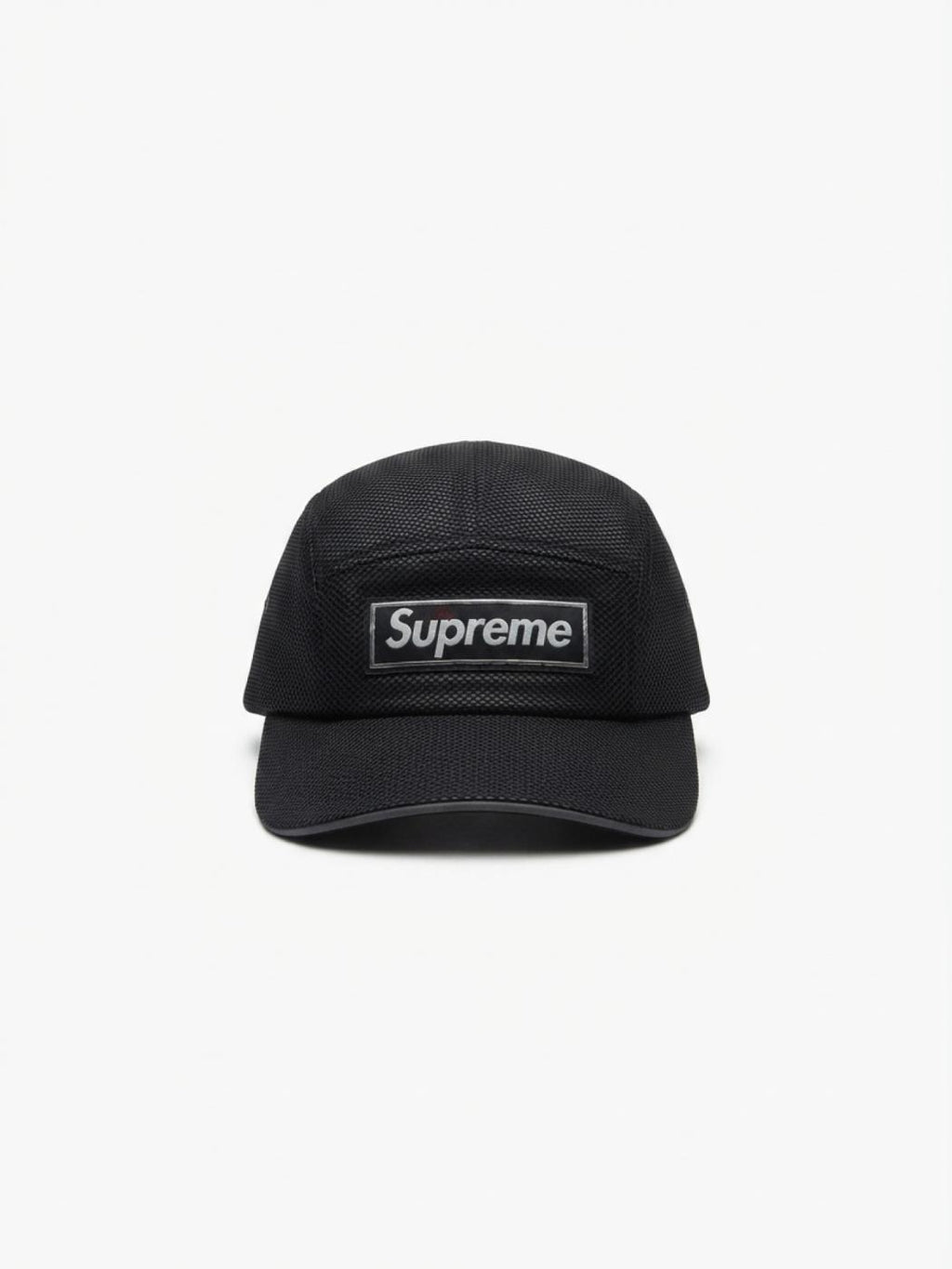Suprme | Men's Black Supreme Metallic Mesh Cap | Black