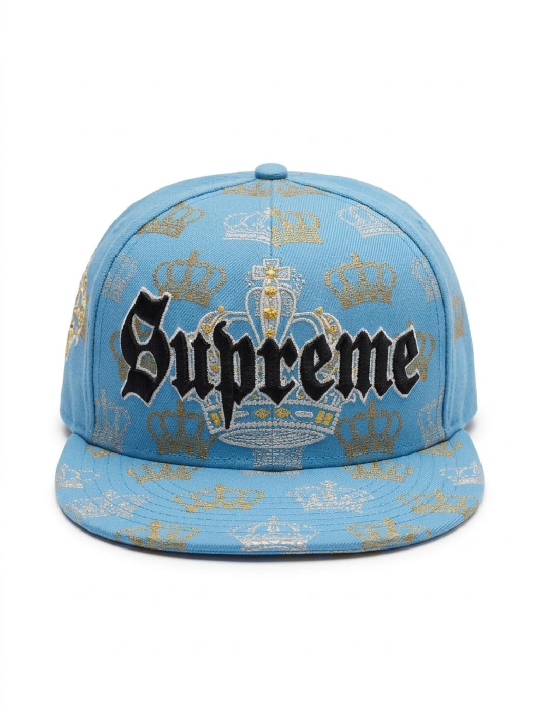 Supreme | Crown New Era 59Fifty Fitted Hat Light | Blue