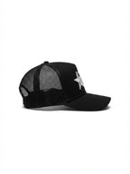 Amiri | Three Star Trucker Hat | Black