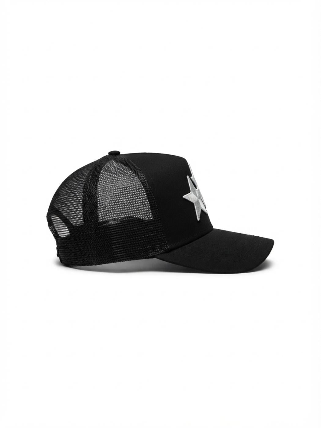 Amiri | Three Star Trucker Hat | Black