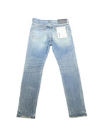 Purple Brand P005 Vintage Aged Straight Leg Jeans Mid Indigo
