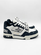 Louis Vuitton | LV Trainer Velcro Strap Monogram Denim Black White | 6.5 UK (40.5 EUR)
