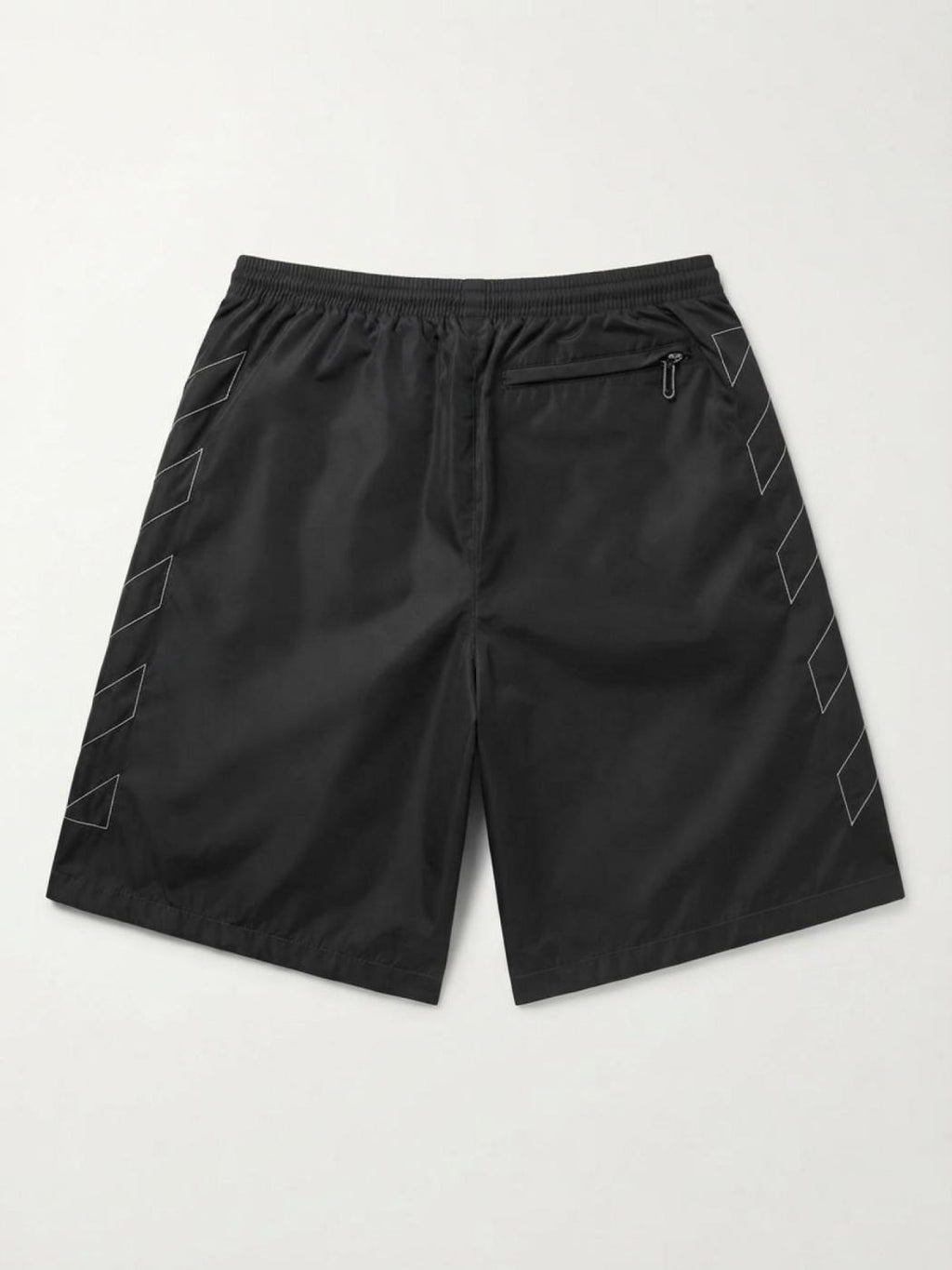 Off-White Black Diag Outline Track Shorts - XS