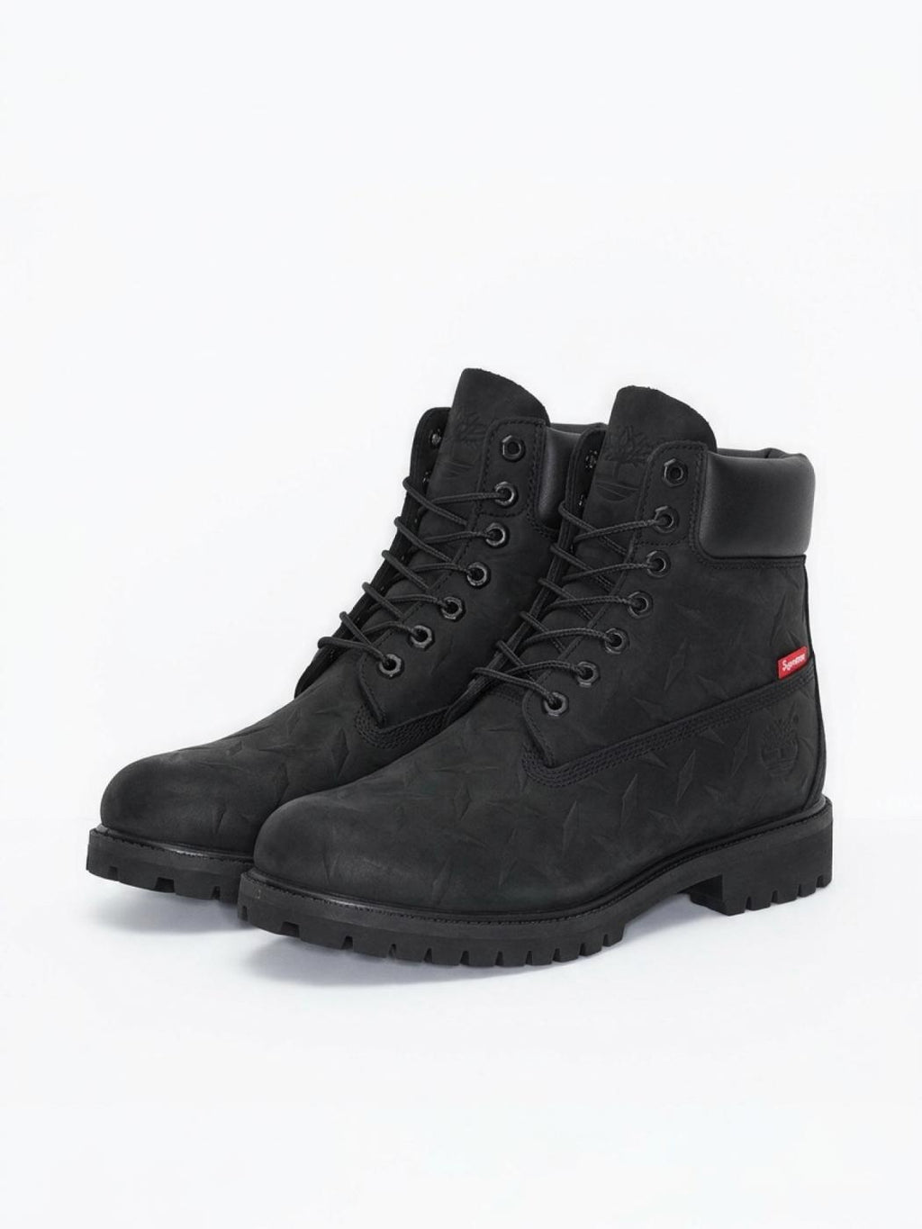 Supreme x Timberland 6" Premium Waterproof Boot Supreme Diamond Plate Black