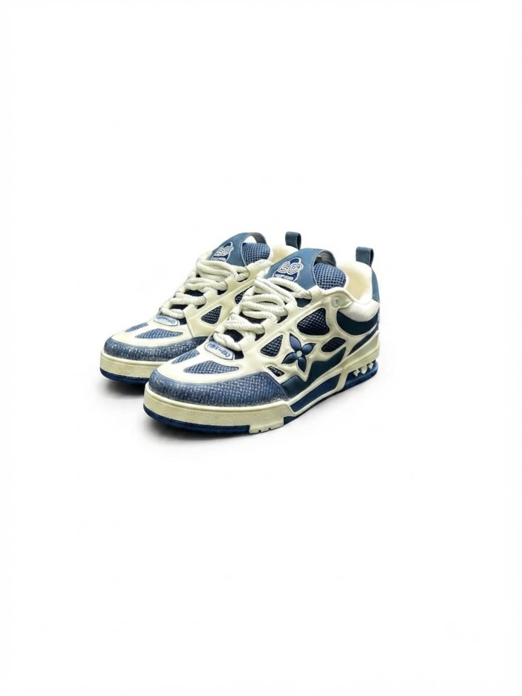 Louis Vuitton LV Skate Sneaker Black White Light Blue