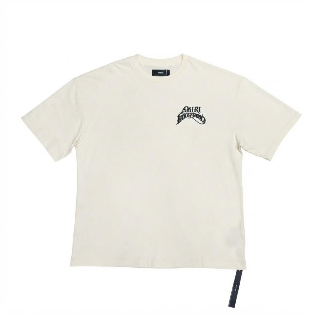 Amiri Hollywood Lightweight Jersey Skate Tee Cream