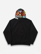 Supreme Patches Zip Up Hooded Sweatshirt Black