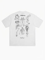 Allsaints Terra Oversized Graphic T-Shirt Optic White - M