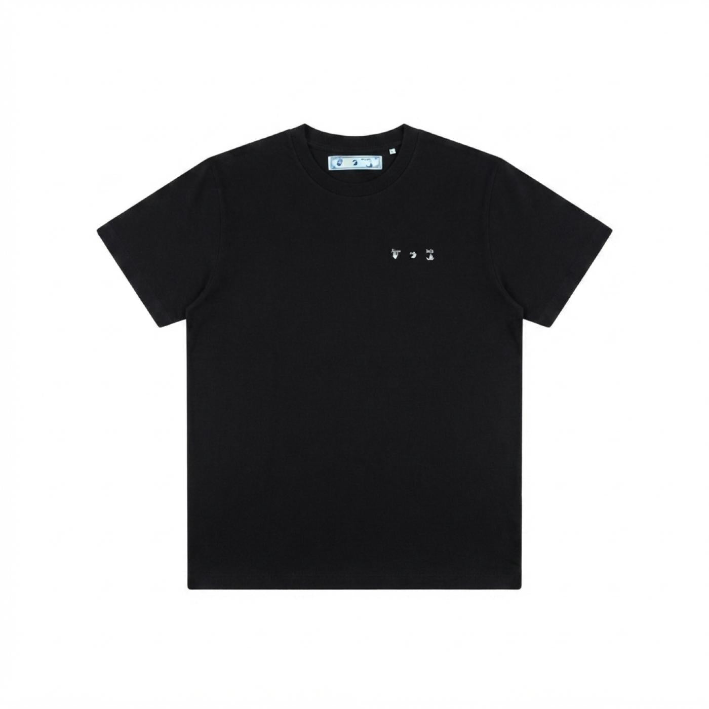 Off-White | Camiseta Clouds Slim S/S Black | Size XL