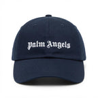 Palm Angels | Embroidered Logo Cap Navy | Blue White