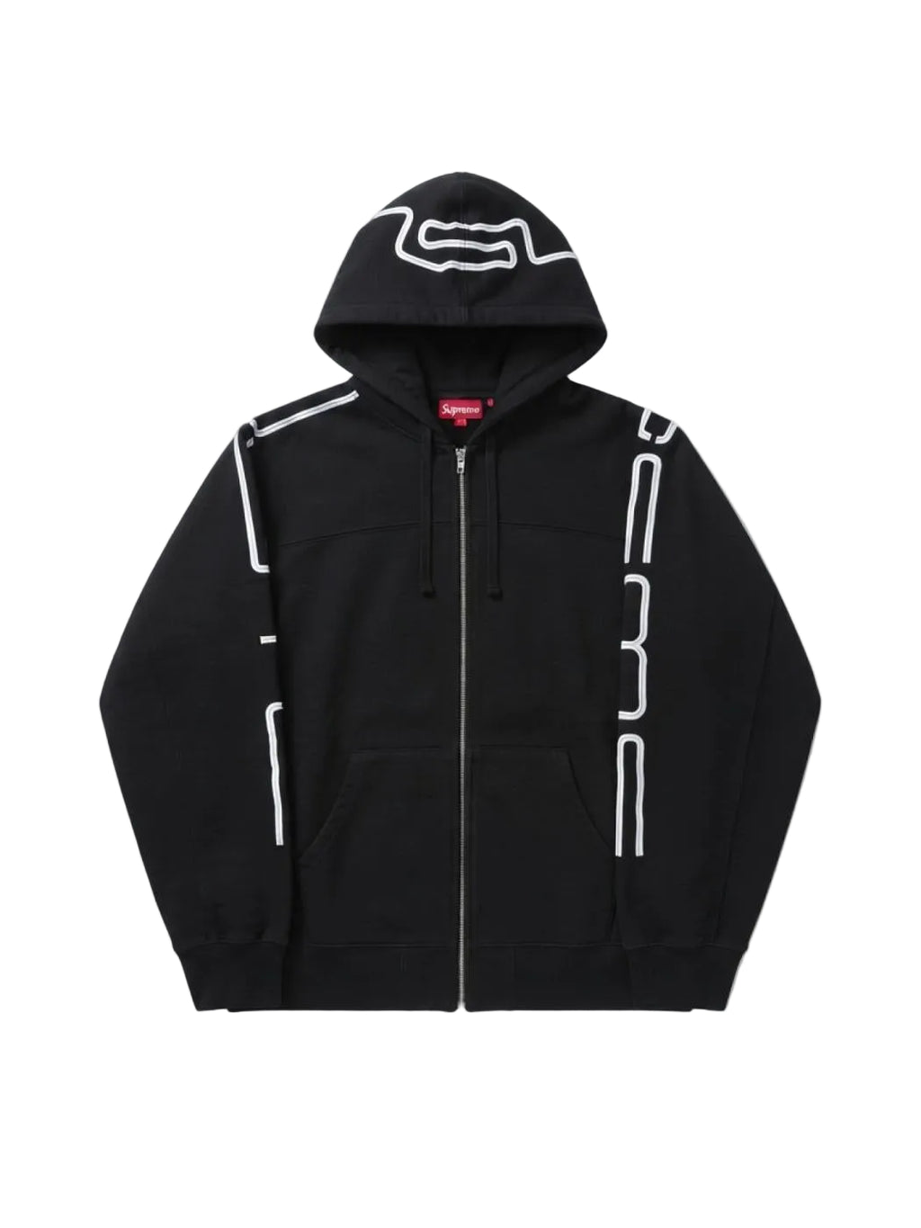 Supreme Connect Zip Up Hooded Sweatshirt Shop Black