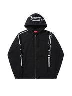 Supreme Connect Zip Up Hooded Sweatshirt Shop Black