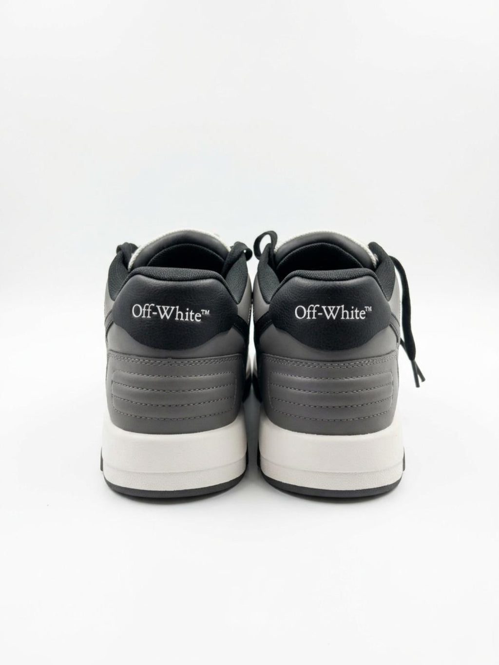 Off-White Out Of Office OOO Low Tops Dark Gray Black