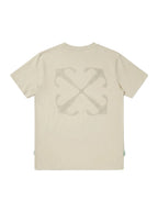 Off-White Playera Arrow Emblem Neutro