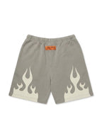 Heron Preston Heron Law Flames Sweatshorts Grey/White