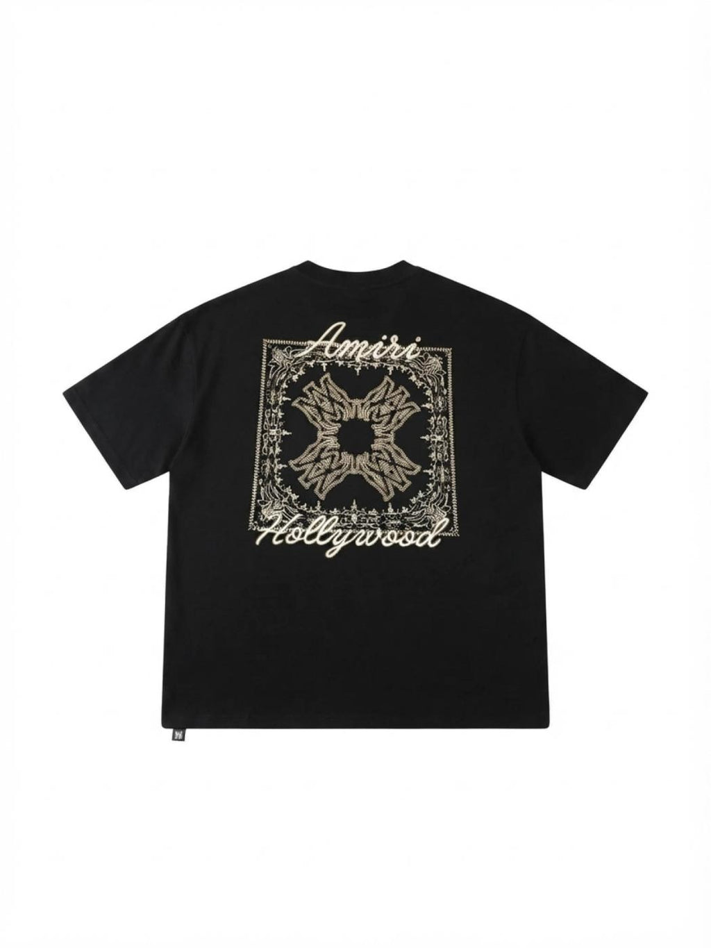 Amiri Black Ma Quad Bandana-print T-shirt Black