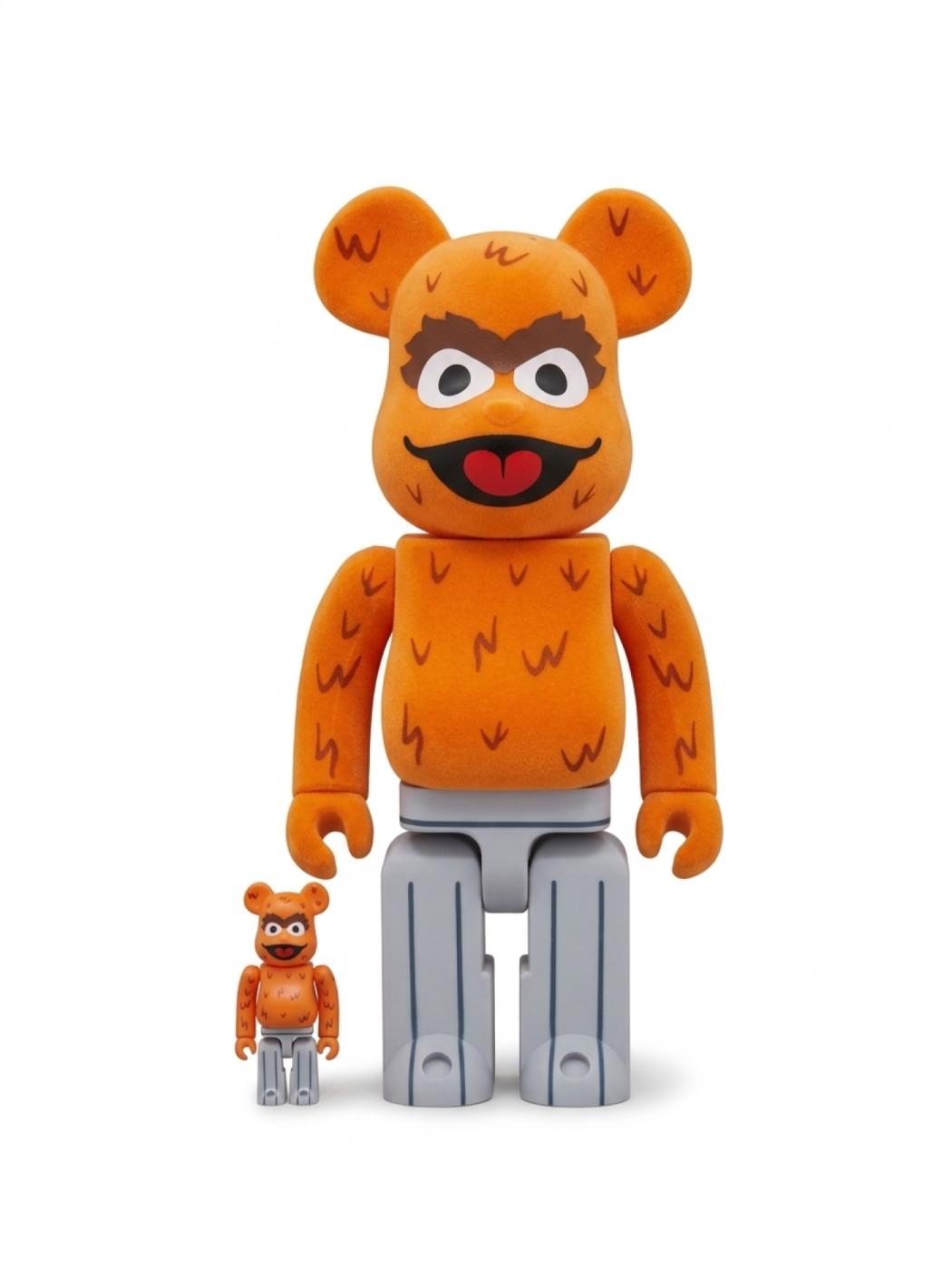 Bearbrick x Sesame Street Oscar the Grouch (The Original Orange Fur Ver.)